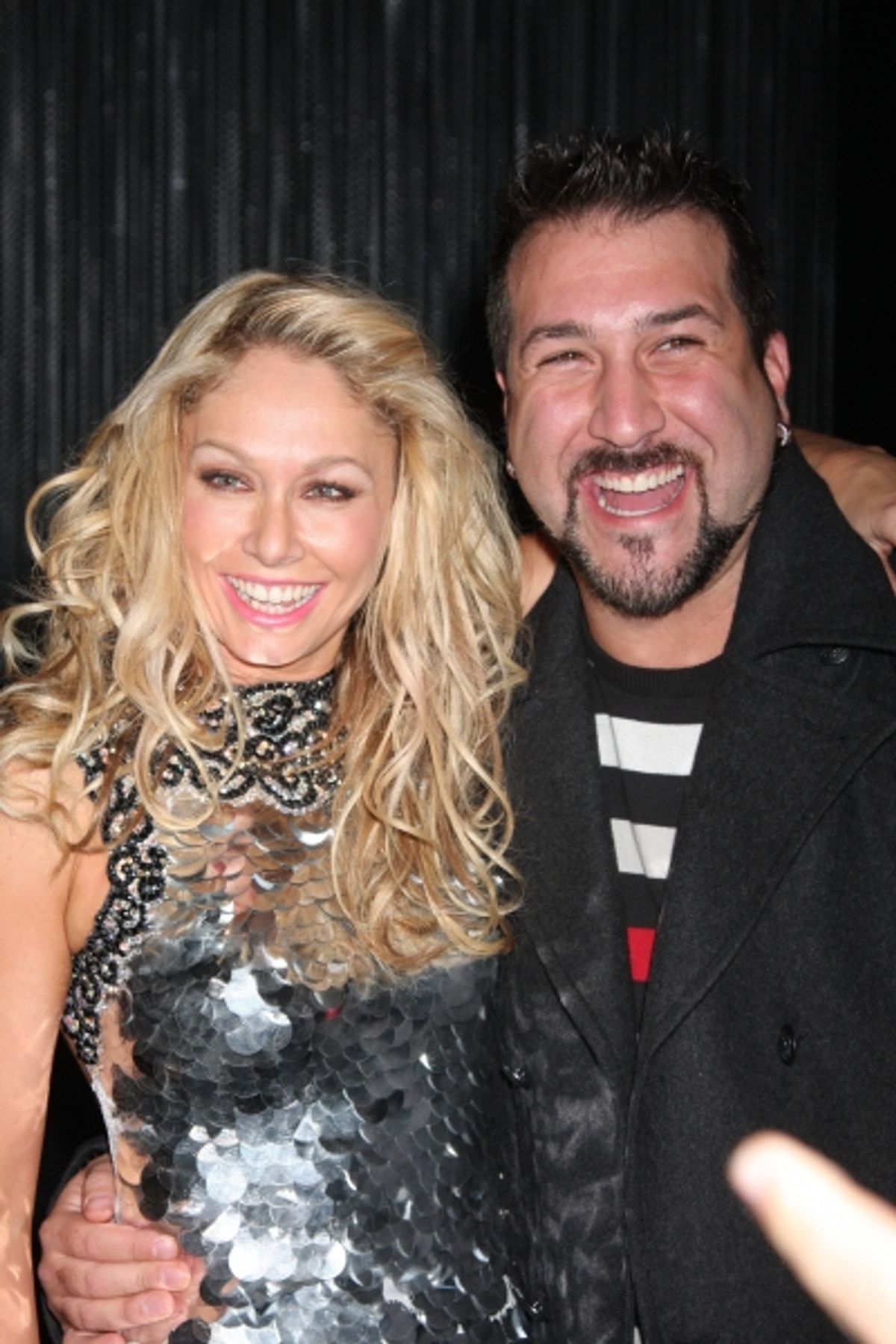 Kym Johnson and Joey Fatone at 